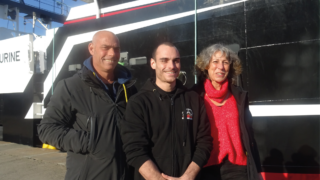 Roxane, Cédric et Antoine Porcher armement Jean Porcher, Saint-Alban